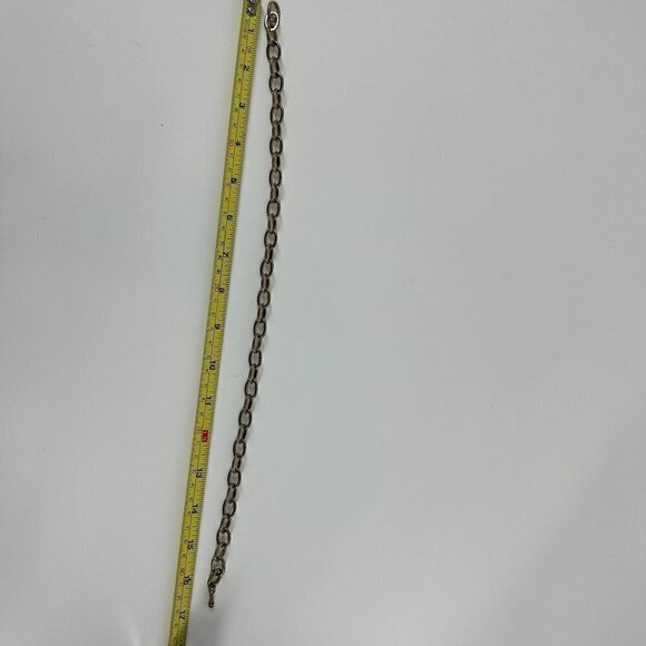 Gold Tone Open Oval Necklace Chain - Picture 3 of 4